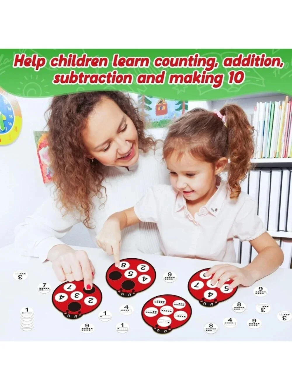 Engaging Math Games for Kids - Ten Frame Set, Addition & Subtraction Cards